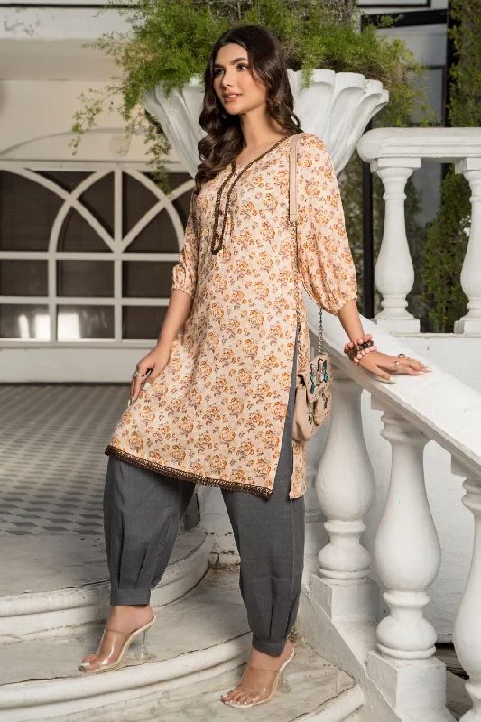 1PC Anarkali Digital Linen Shirt 41 Knit Fabric Woven Fabric Fleece Fabric