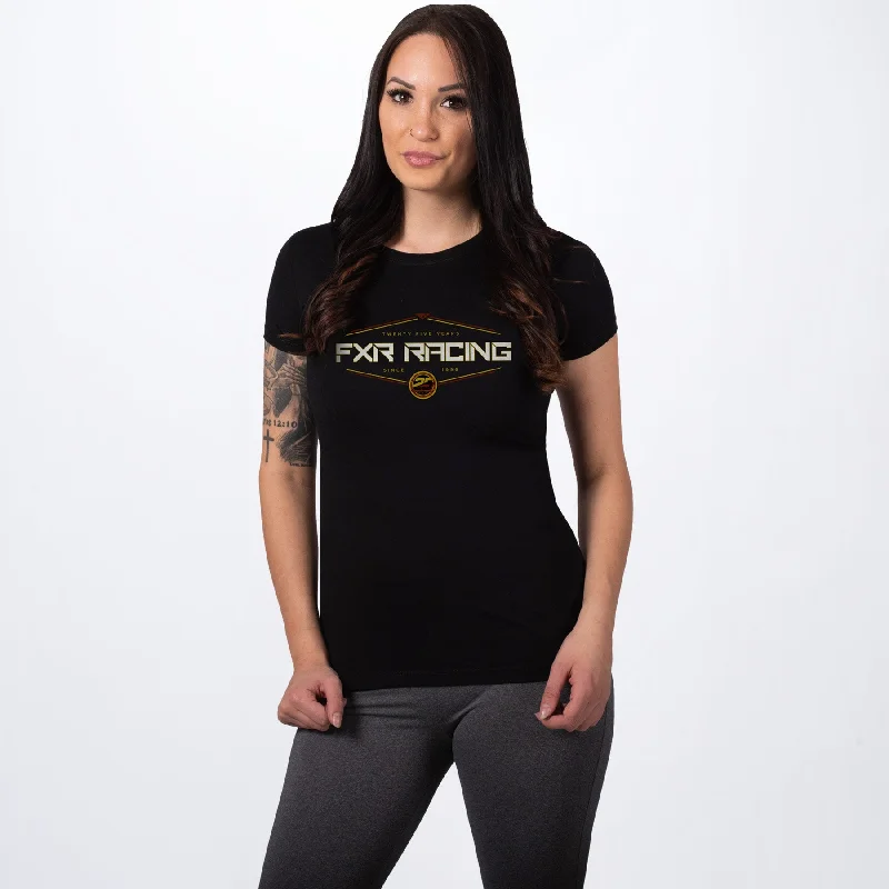 Women's 25th Anniversary T-Shirt Graphic Embroidered Appliqued