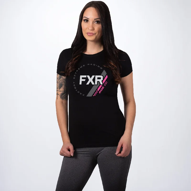 Women's Ride T-Shirt Striped Floral Plaid