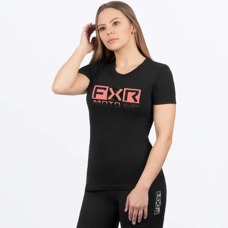 Women's Moto Premium T-Shirt Houndstooth Herringbone Solid