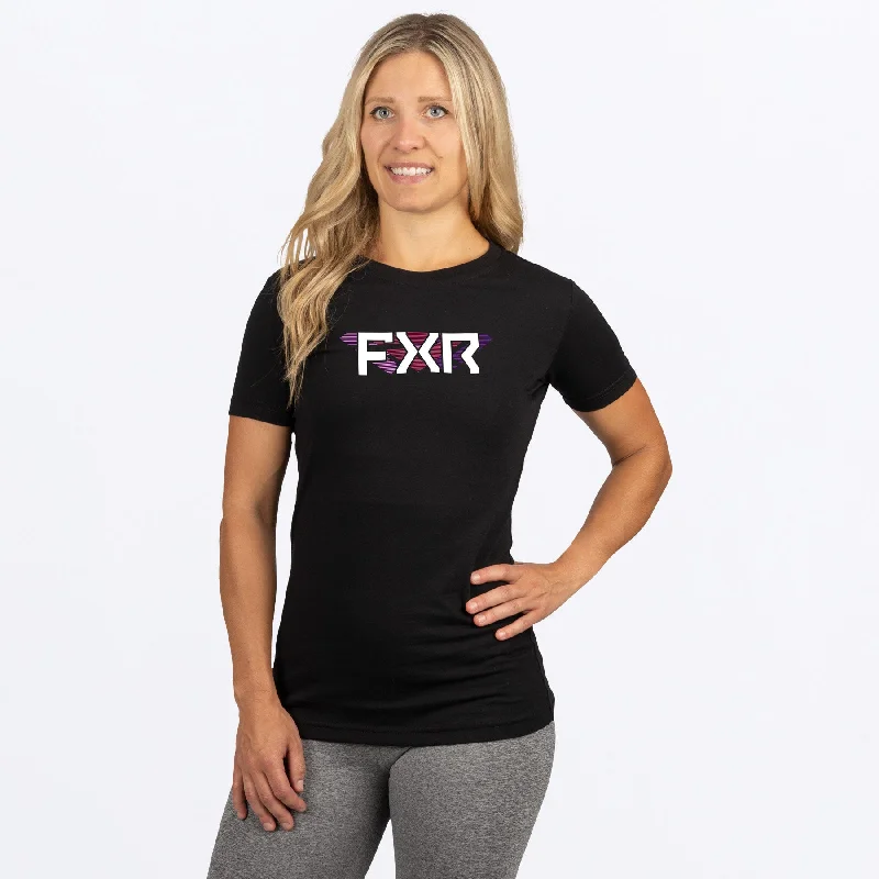 Women's Split Premium T-Shirt V-Neck T-Shirt Long Sleeve Cotton