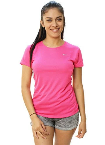 Nike Womens Challenger Short Sleeve T-shirt (SMALL) Graphic T-Shirt Round Neck Polyester