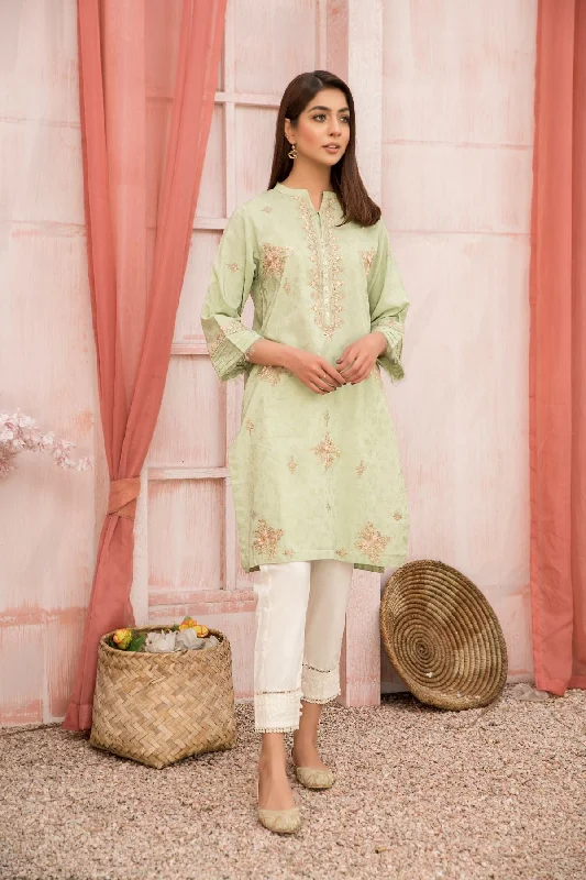Embroidered Shirt - LDS 493 Lace Blend Ribbed Blend Corduroy Blend