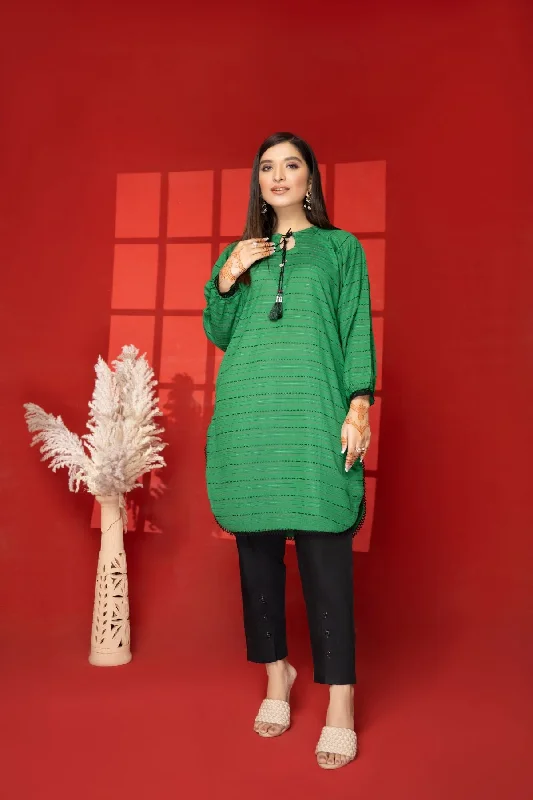 1PC Green Shirt - LDS 590 Chenille Brocade Lace