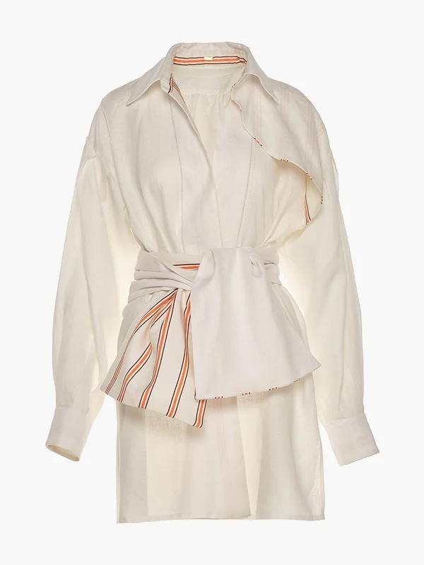 Barnes Linen Shirt Fleece Nylon Spandex