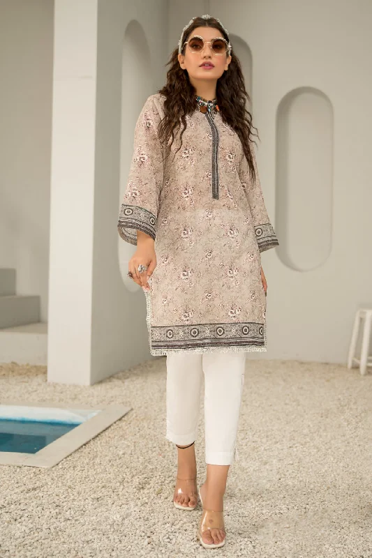 1PC Sapna Digital Shirt - 02 Spandex Blend Rayon Blend Denim Blend
