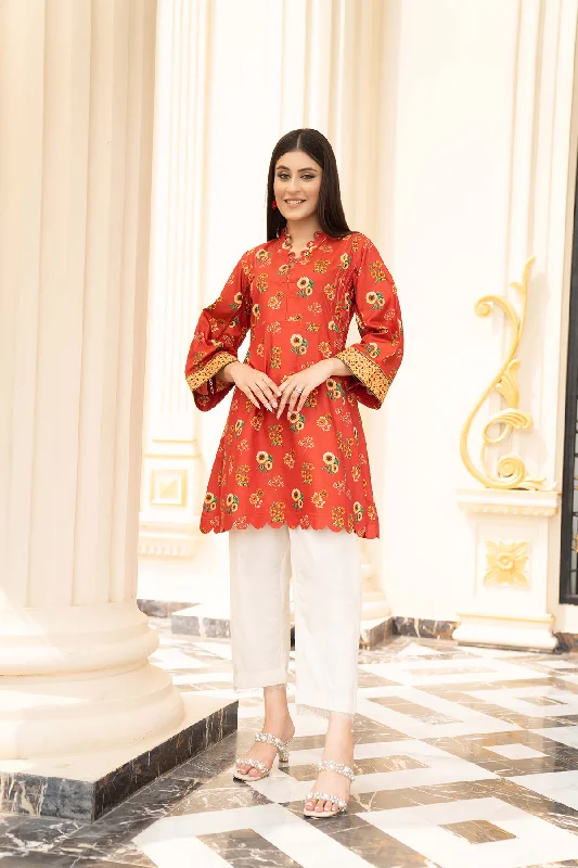 1PC Raw Silk Shirt - 40 Modern Contemporary Chic