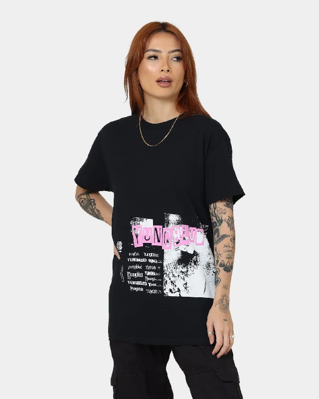 YUNGBLUD Universal Music X YUNGBLUD Photocopy T-Shirt Black Zippered Buttoned Snapped