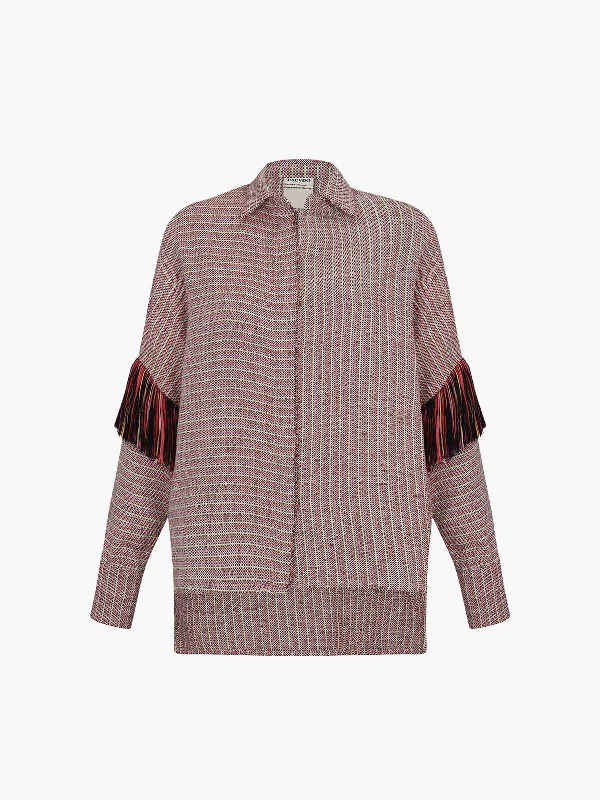 Candelaria Shirt Solid Color Striped Floral
