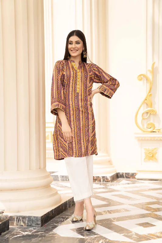 1PC Raw Silk Shirt - 36 Rayon Velvet Corduroy