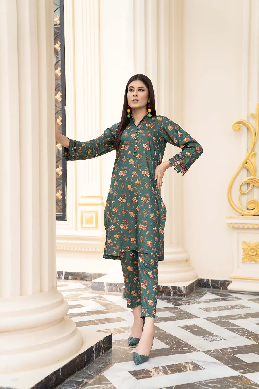 1PC Raw Silk Shirt - 38 Elasticated Padded Insulated