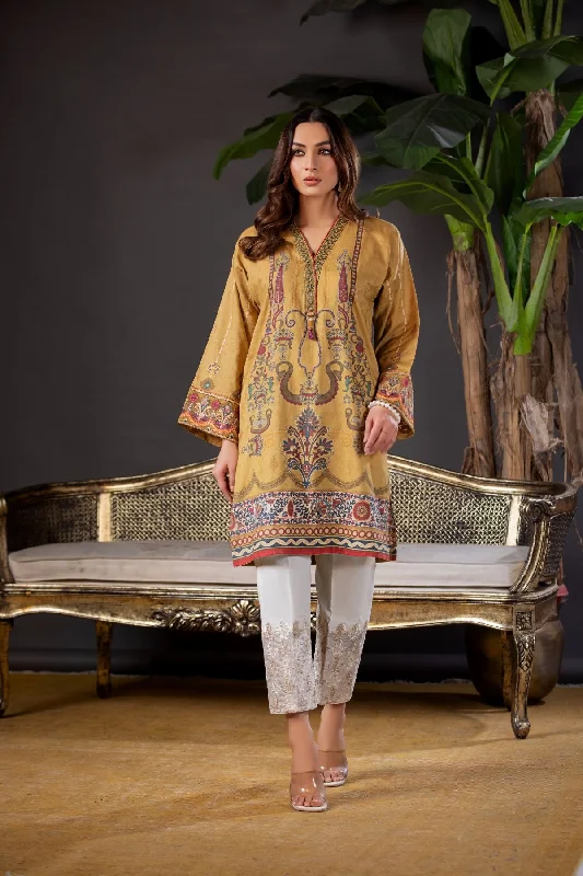 1PC Dyed Jacquard Shirt - LDS 591 Zippered Buttoned Snapped