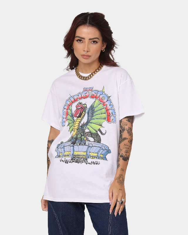 The Rolling Stones 1981 In Concert T-Shirt White Print Jacquard Patchwork