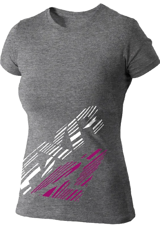 Women's Edge T-shirt Lace Blend Ribbed Blend Corduroy Blend