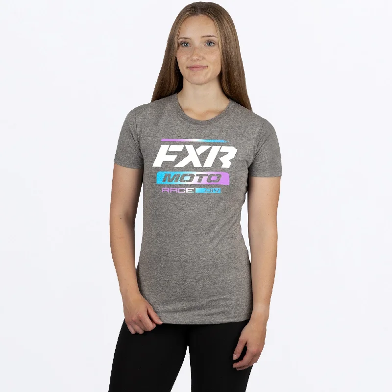 Women's Moto Premium T-Shirt Terry Blend Velvet Blend Canvas Blend