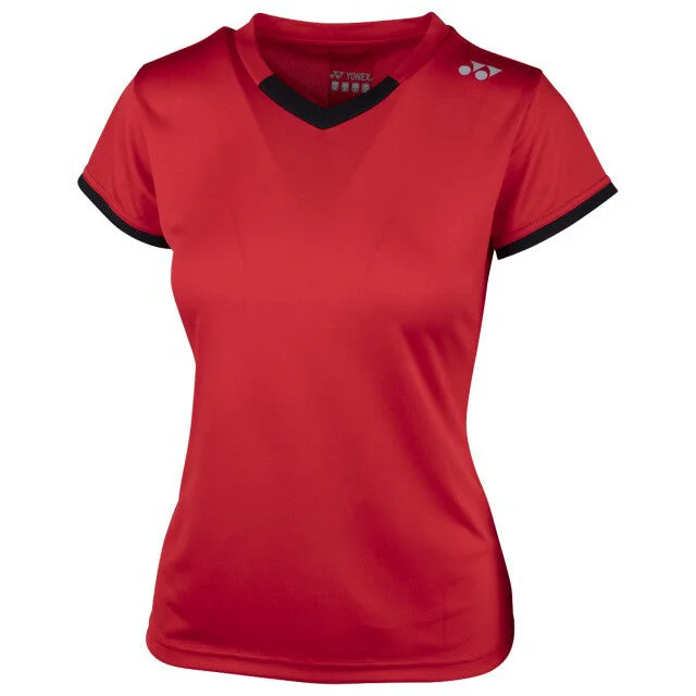 Yonex Women's YTL4 Crew T-Shirt Red Elegant Classic Vintage