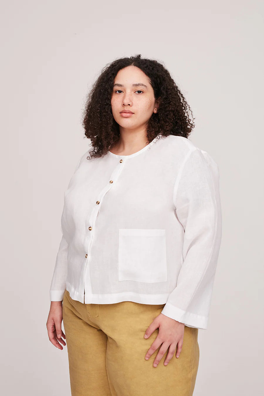 PDF Pattern - Frida Shirt | The Modern Sewing Co. Print Jacquard Patchwork