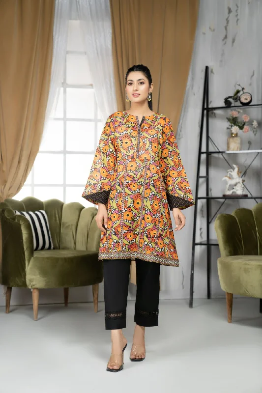 1PC Sapna Digital Shirt - 92 Collared Crew Neck Turtle Neck