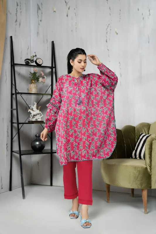 1PC Sapna Digital Shirt - 99 Houndstooth Herringbone Solid