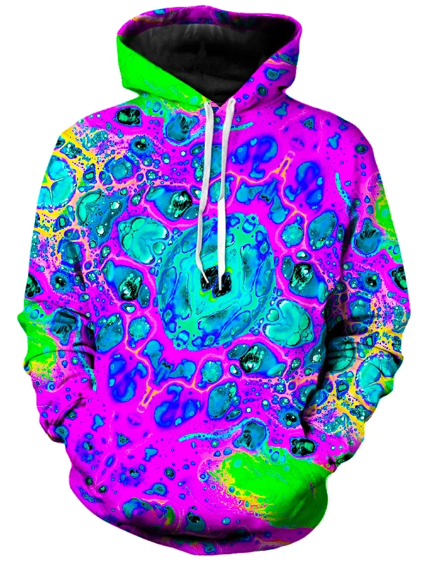 Neon Drip Unisex Hoodie Hoodie with Turtle Neck Cozy Winter