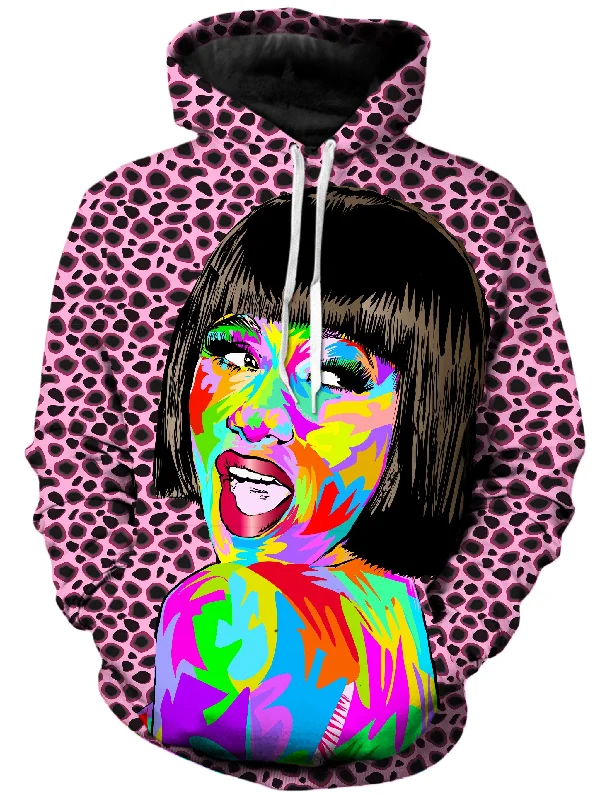 Cardi Unisex Hoodie Hoodie with Rhinestones Sparkly Elegant