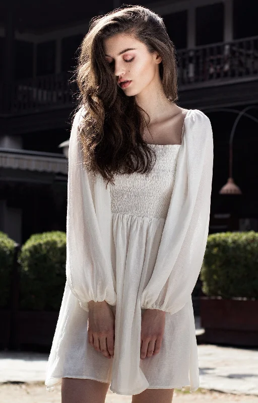 The Smocking Dress Tunics Yoga stretchy