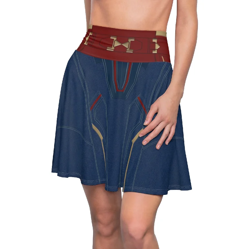 Captain Marvel Skirt, Captain Marvel Costume velvet skirt plush