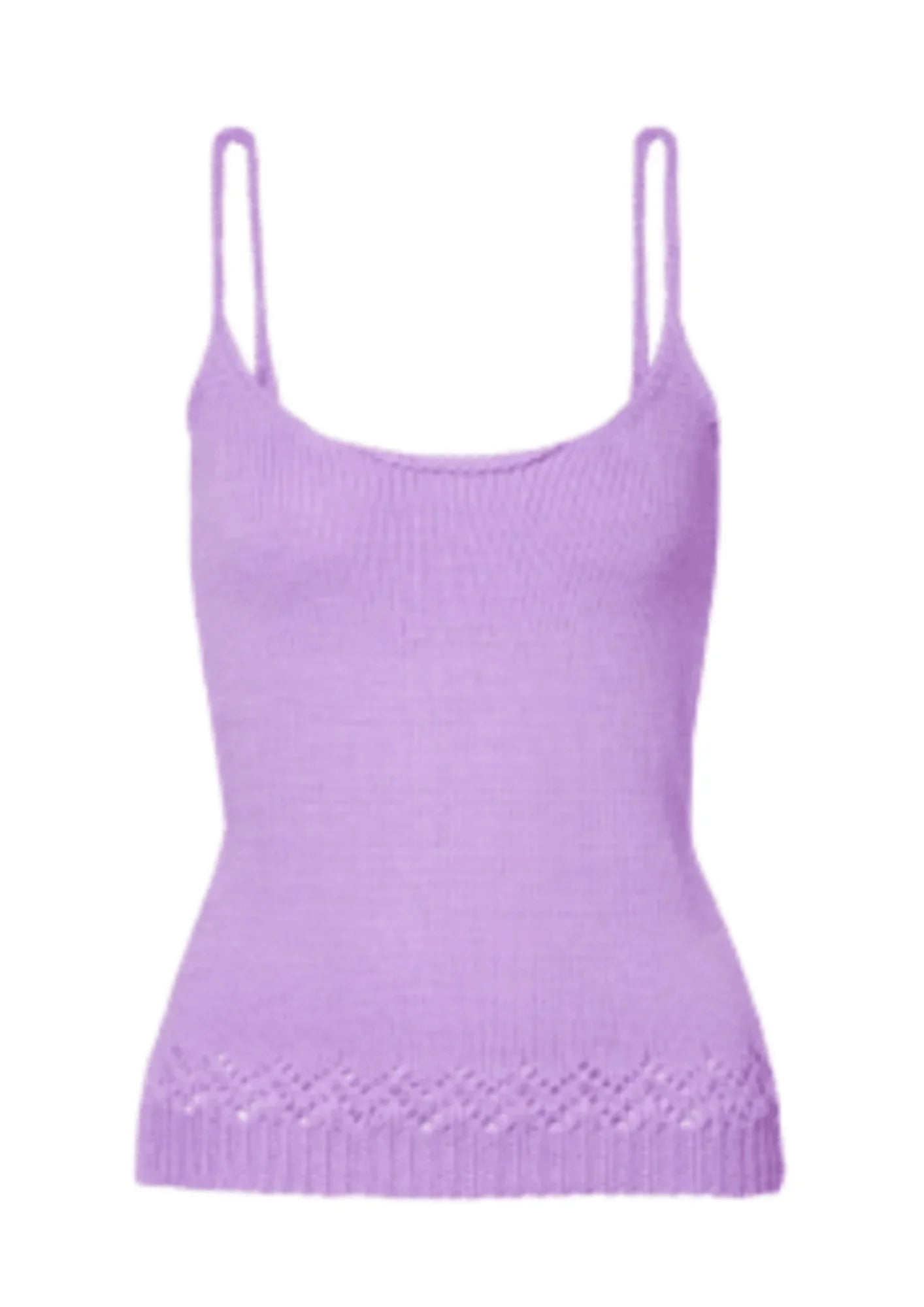 LILAC KNITTED TANK lightweight tank top