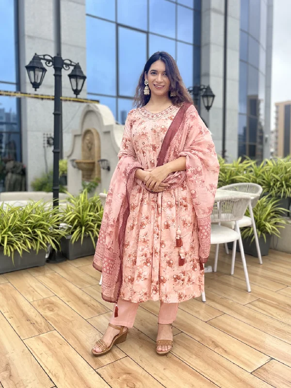 Multi Trendy Designer Readymade Pant Suit With Embroidery Work Elegant Dress Pants