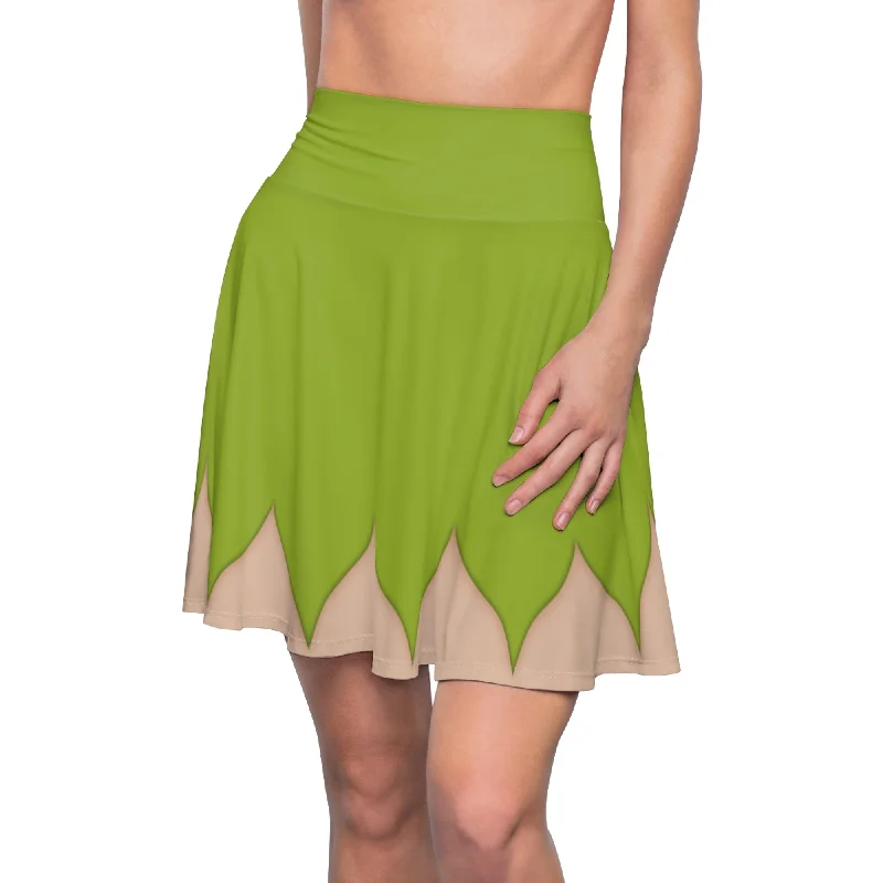 Tinker Bell Skirt, Peter Pan Costume velvet skirt plush