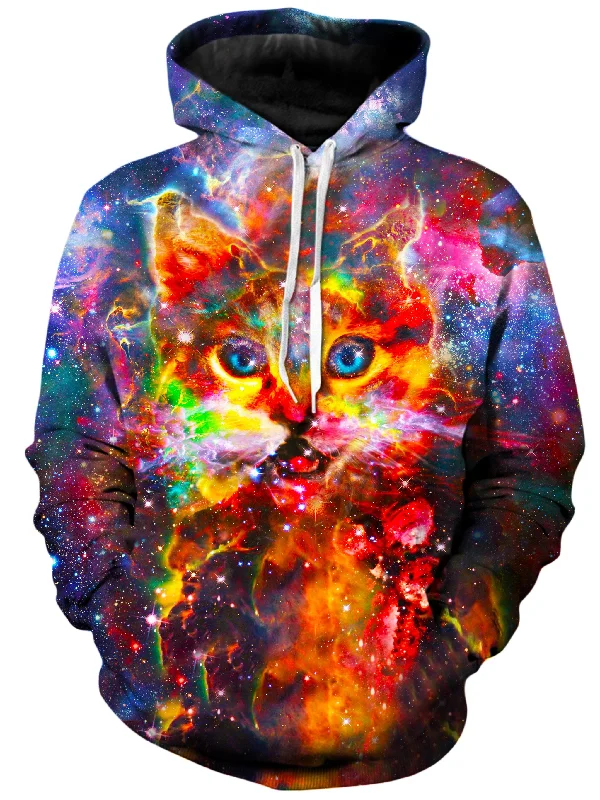 Nebula Cat Hoodie Hoodie with Ribbed Hem Stretchable Secure