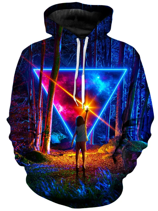 Awe & Wonder Unisex Hoodie Hoodie with Tied Waist Feminine Flattering