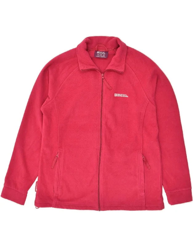 MOUNTAIN WAREHOUSE Womens Fleece Jacket UK 16 Large Pink Polyester Belted Jacket Elasticated Jacket Padded Jacket
