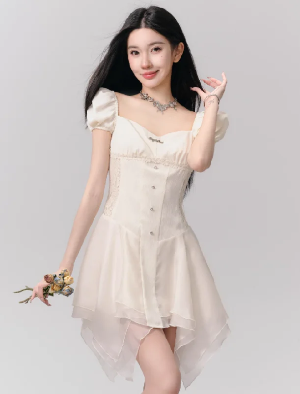 Romantic Patchwork Princess Dress FRA0159 Tunics Mesh breathable