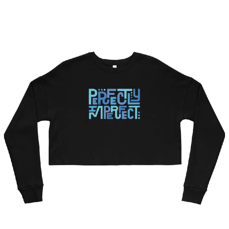 Perfectly Imperfect — Crop Sweatshirt Hoodie with Cropped Fit Short Trendy