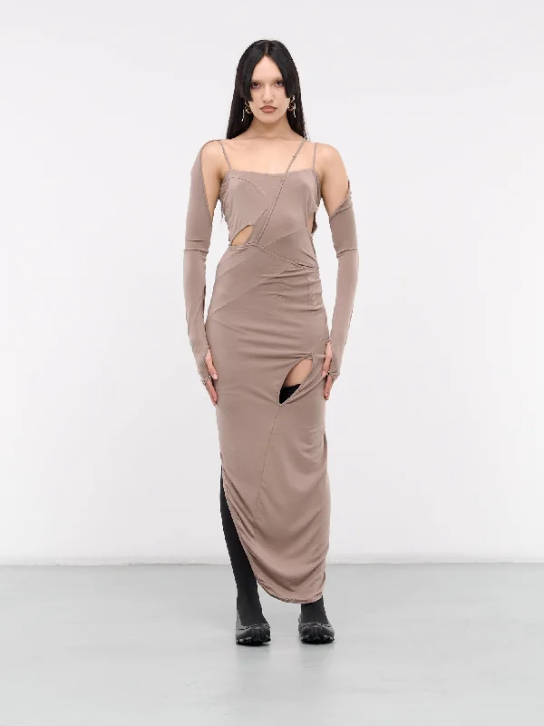 6.0 Skirt Center (60BSCBR-BROWN) chiffon skirt airy