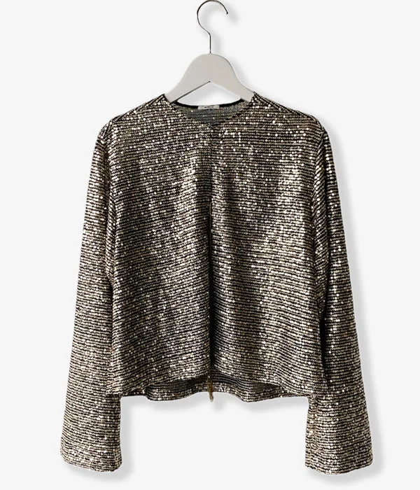 nowos/SPANGLE JACKET(BLACK) Rayon Jacket Velvet Jacket Corduroy Jacket