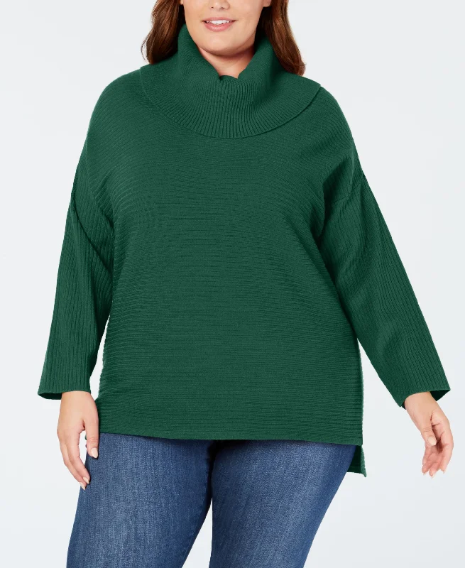 Style & Co Plus Size Cowl Neck Sweater Slim Fit Regular Fit Oversized