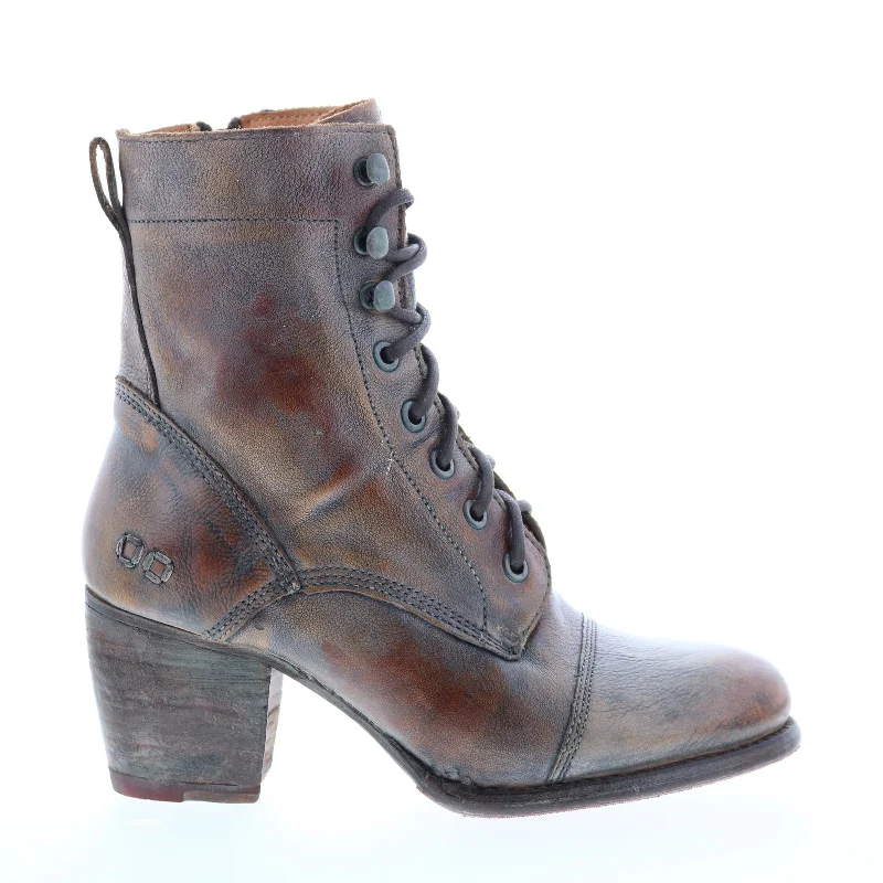 Bed Stu Judgement F385001 Womens Brown Leather Lace Up Casual Dress Boots Tunics Denim casual