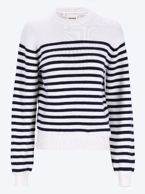 Viola cashmere crewneck sweater Front Pockets Side Pockets Patch Pockets