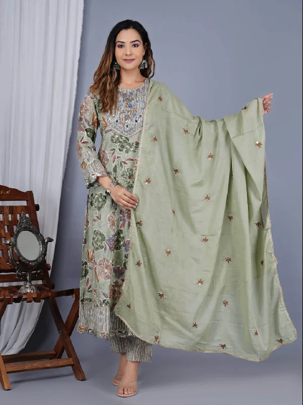 Multi Trendy Elementary Designer Readymade Pant Suit With Embroidery Work Casual Lounge Pants
