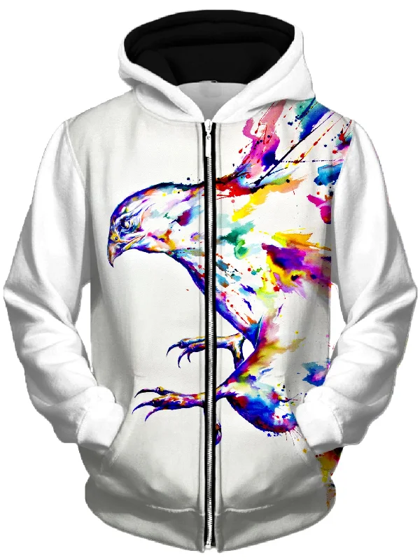 Descent Unisex Zip-Up Hoodie Hoodie with Turtle Neck Cozy Winter