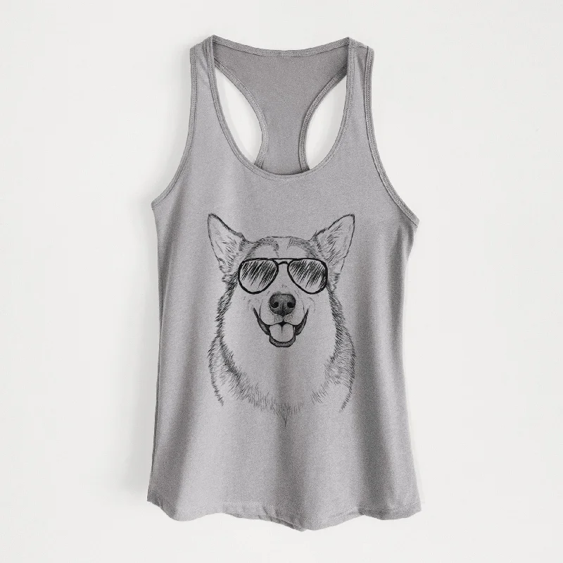 Vader the Alaskan Malamute - Women's Racerback Tanktop chic tank top