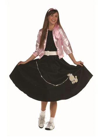Poodle Skirt Adult Costume casual skirt length