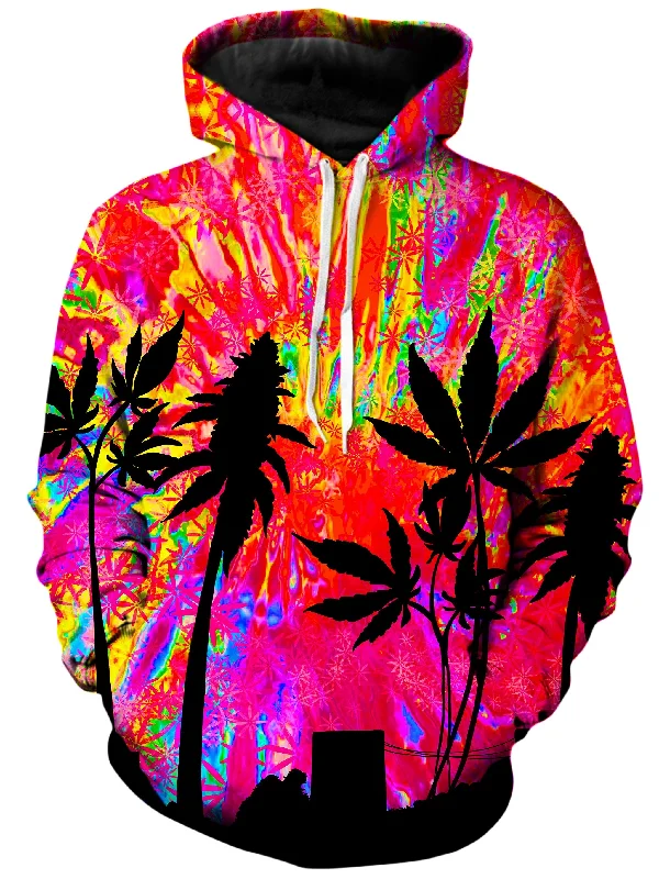 Miami Trees Unisex Hoodie Hoodie with Hem Patch Decorative Personalized
