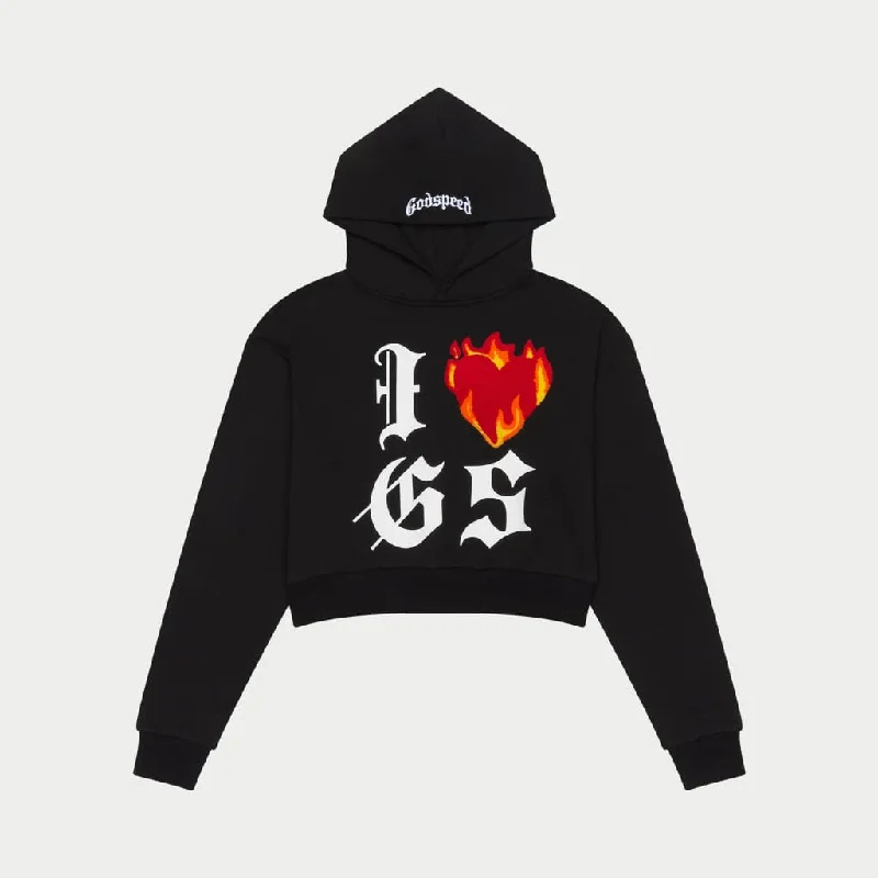 I ❤️‍🔥 GS Hoodie Hoodie with Thumb Holes Functional Cozy