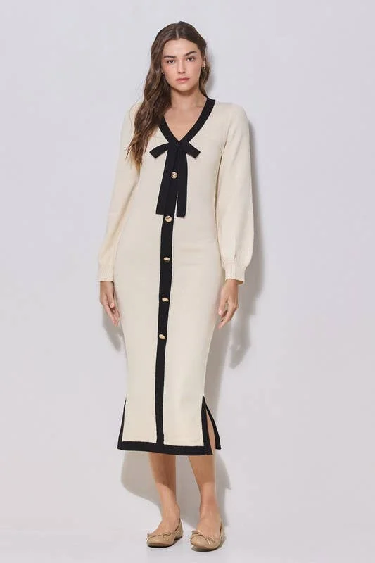 Maxi Sweater Dress Plaid Sweater Polka Dot Checkered