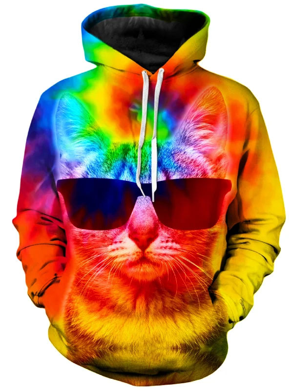 Kitten Tie-Dye Unisex Hoodie Hoodie with Monochrome Minimalist Simple