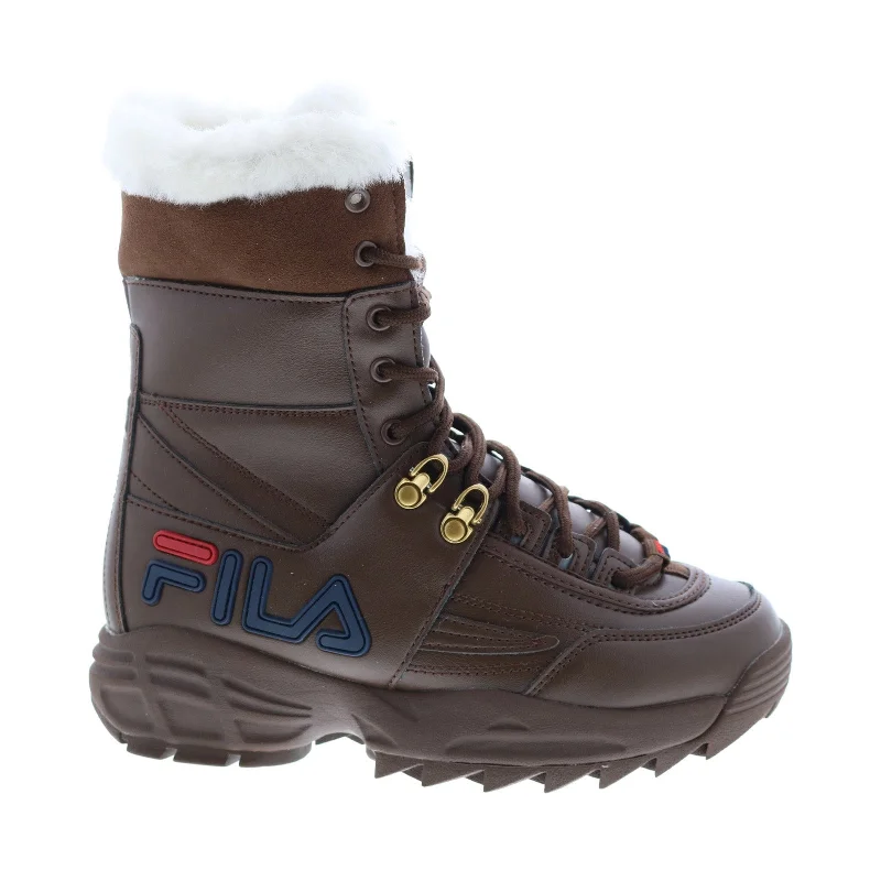 Fila Disruptor Boot 5HM00545-234 Womens Brown Synthetic Casual Dress Boots Tunics Yoga stretchy