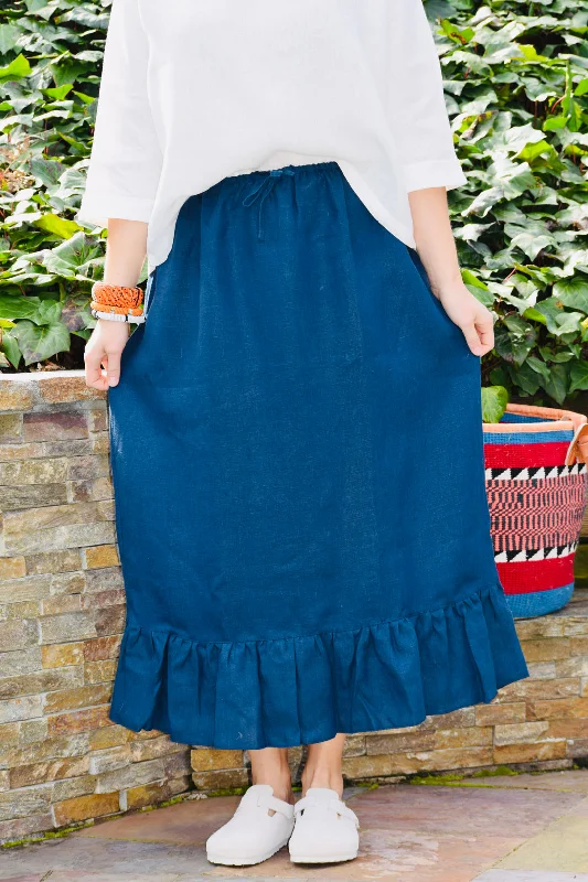 Linen Skirt Betty cashmere skirt plush